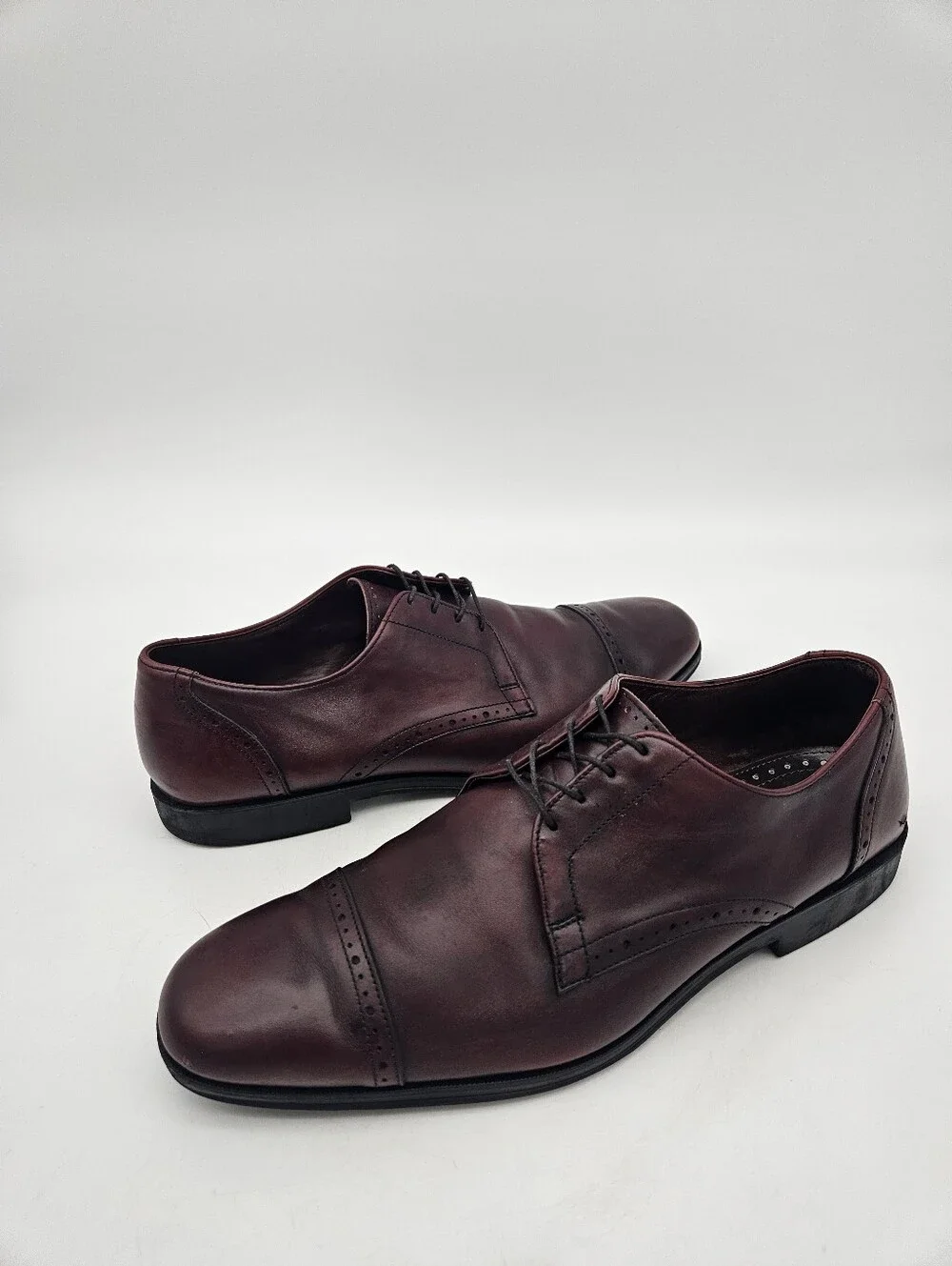 Allen Edmonds Men’s Shoes BACK BAY 11.5 D Burgundy Oxford  Toe Cap